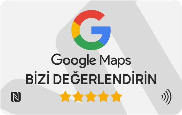 Google Maps yorum toplamak için Vinto Tap yorum kartı
