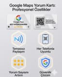Google Maps Yorum Kartı özellikleri: NFC, QR kod ve tüm telefonlarla uyumluluk