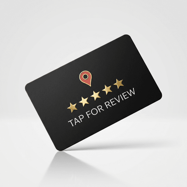 Google Maps Yorum Kartı — NFC dokunarak müşteri yorumu toplama